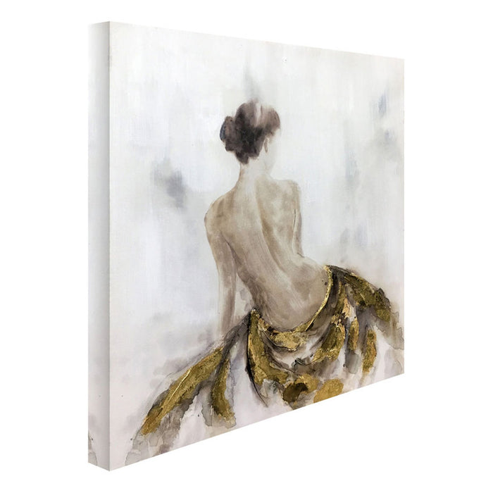 OIL PAINTING 35X35 CM. WOMAN