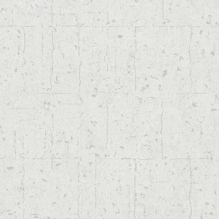 WALLPAPER VINYL IVY CONCRETE WHITE PEARL