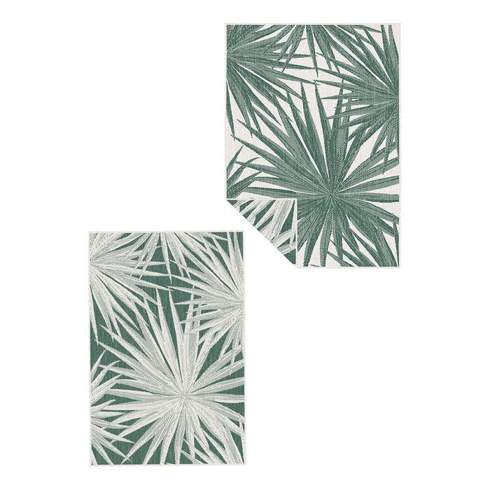 BRUSSELS CARPET 120X170 CM GREEN LEAVES CREAM