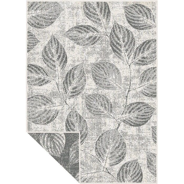 BRUSSELS CARPET 120X170 CM GRAY LEAVES CREAM