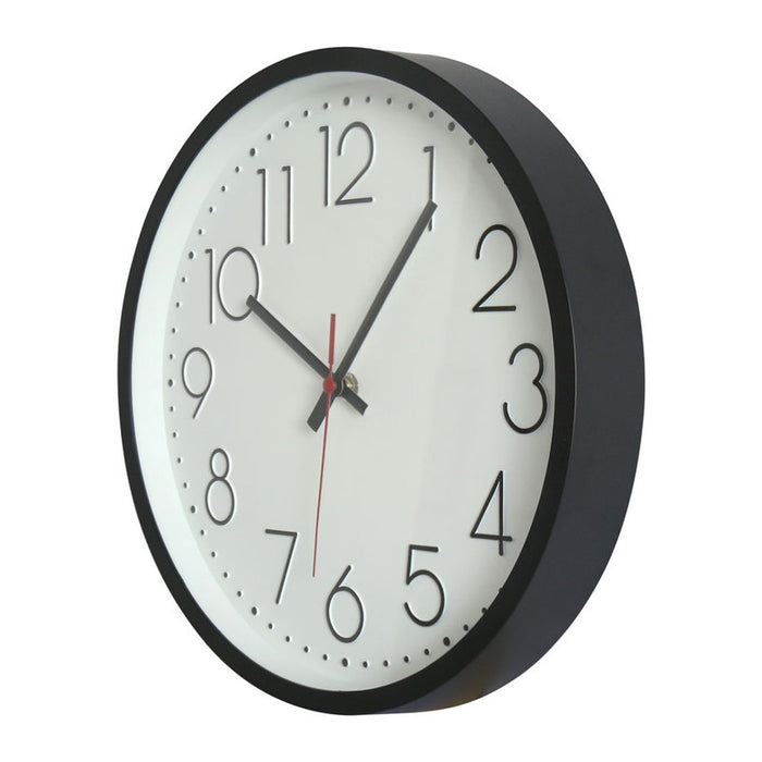 WALL CLOCK F30 CM. BLACK/WHITE
