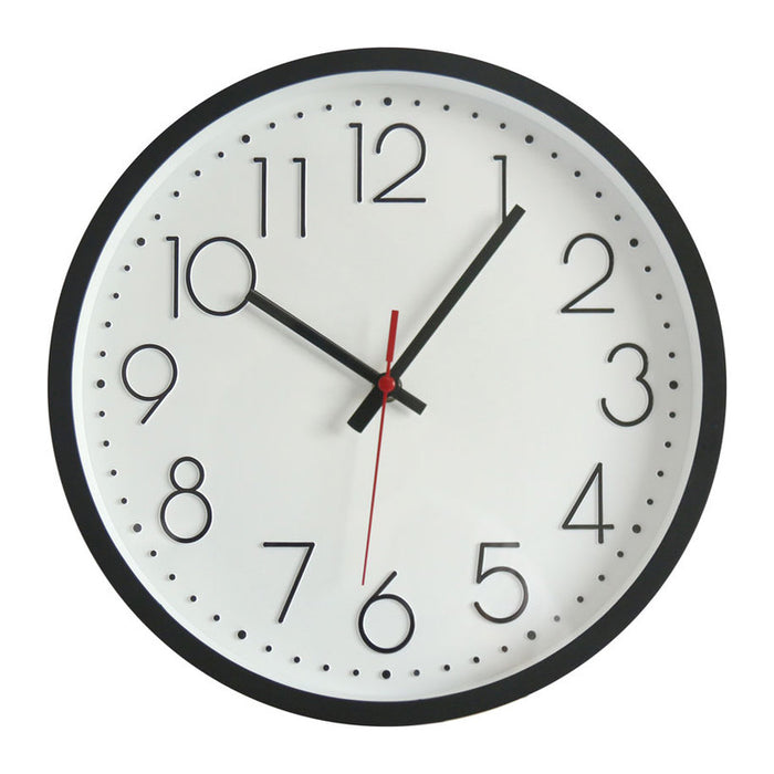 WALL CLOCK F30 CM. BLACK/WHITE