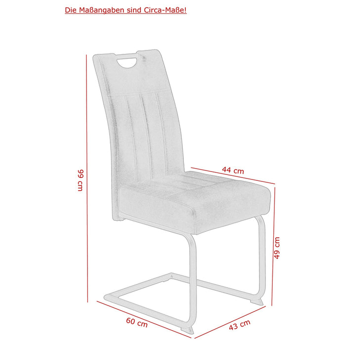 VICTORIA ANTHRACITE DINING CHAIR