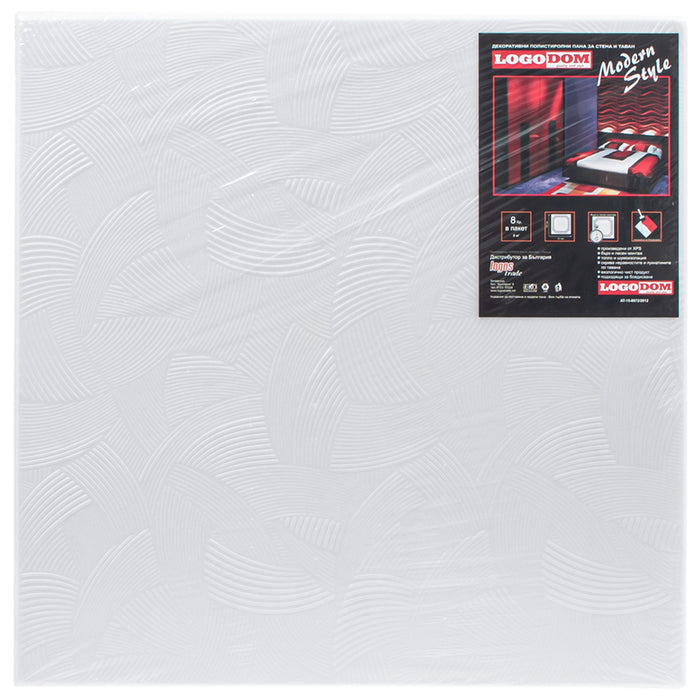 CEILING PANEL XPS 50X50 CM. 2 M2/PACKAGE 8100 WHITE