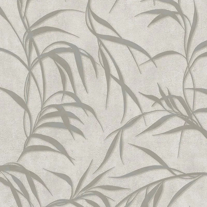 WALLPAPER FLEECE GOLD LEAVES BEIGE