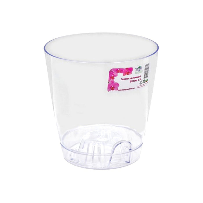 PLASTIC POT F17CM FOR ORCHID