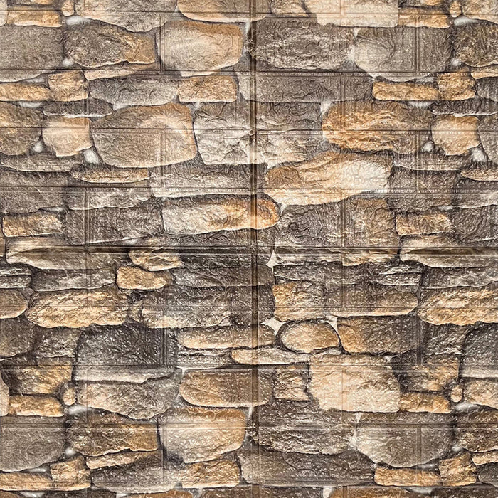 SELF-ADHESIVE PVC PANEL 70X77 CM RIVER STONES