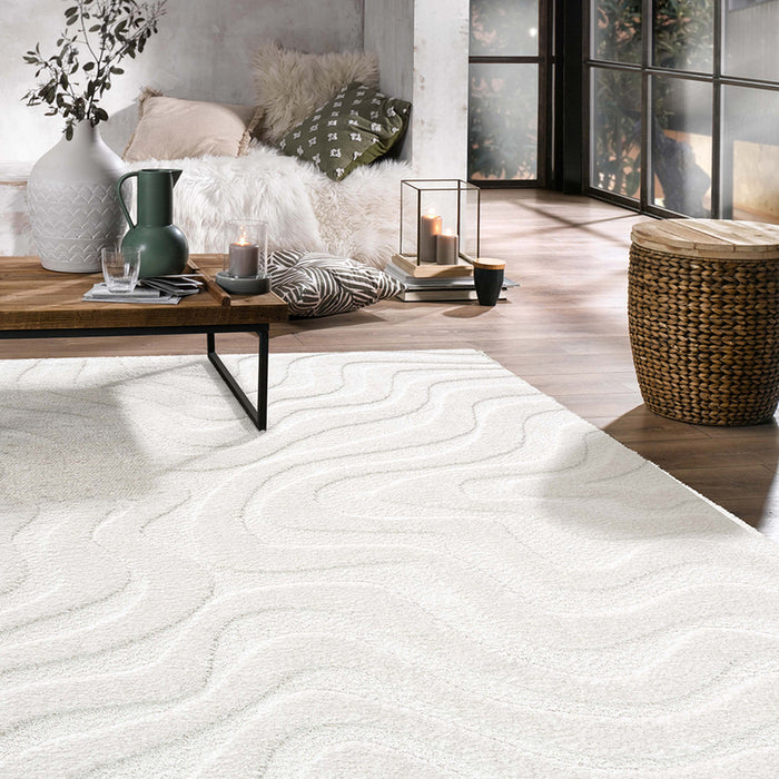 CARPET LIMBA STRIPED 160X230 CM WHITE