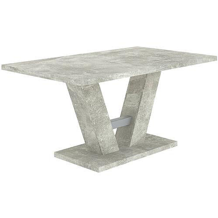 DINING TABLE VESTA CONCRETE-WHITE