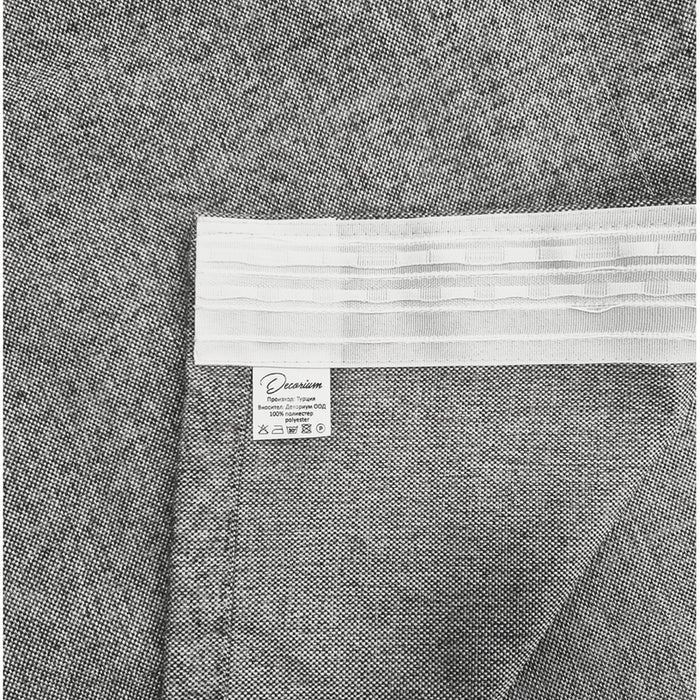 CURTAIN DENSE 150X270 CM LINEN GREY