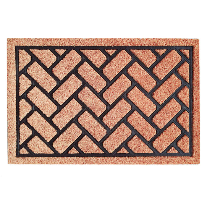 COCONUT/VINYL SCRAPER 40X60 CM ZIGZAG