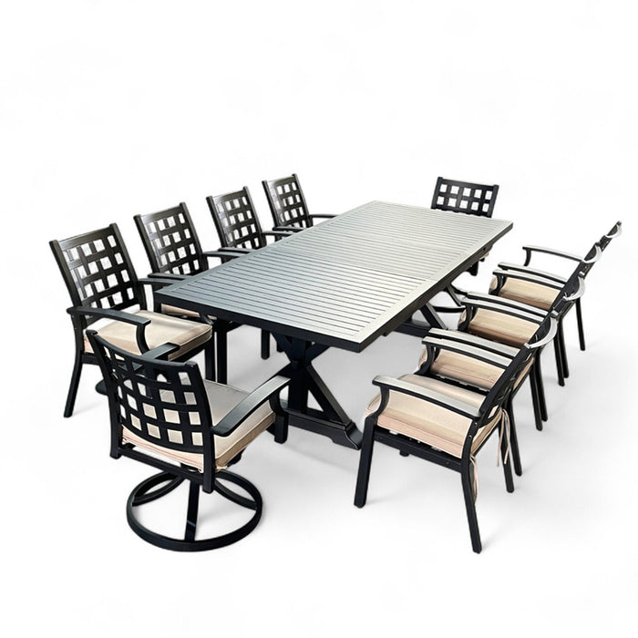 GARDEN SET DINING RACK ALUMINUM RICHMOND HD HD-10838