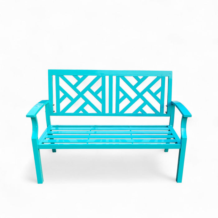 GARDEN BENCH AZZURRO 126.5X56X86CM HD-10835