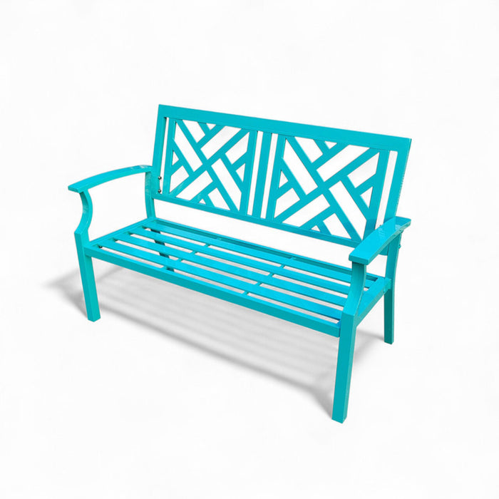 GARDEN BENCH AZZURRO 126.5X56X86CM HD-10835