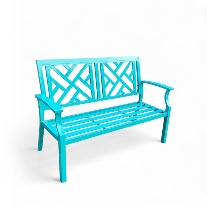 GARDEN BENCH AZZURRO 126.5X56X86CM HD-10835