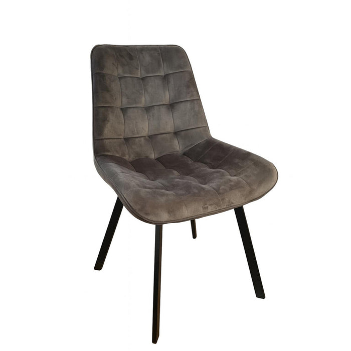 DINING CHAIR SQUARE GRAY