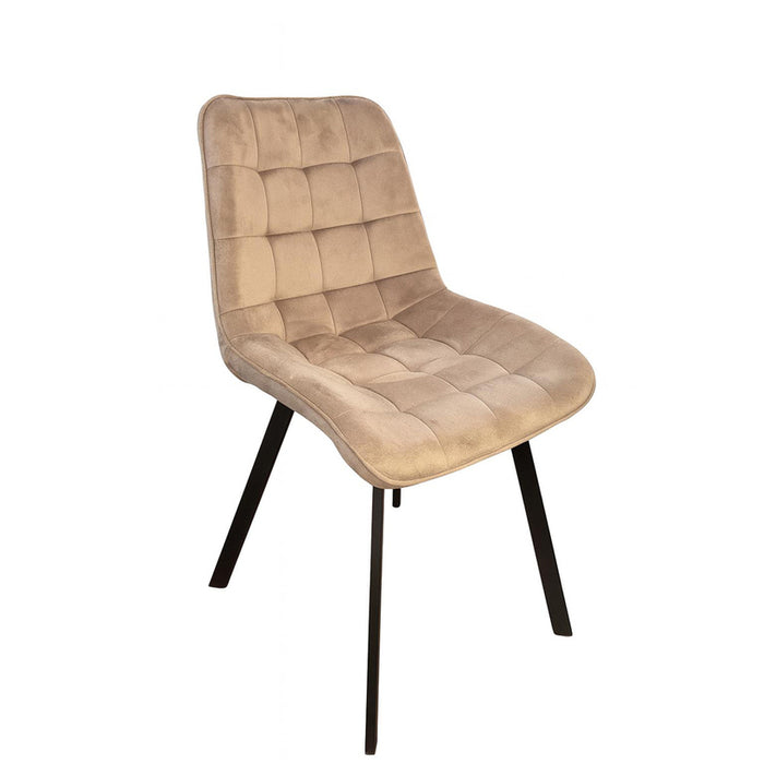 SQUARE BEIGE DINING CHAIR
