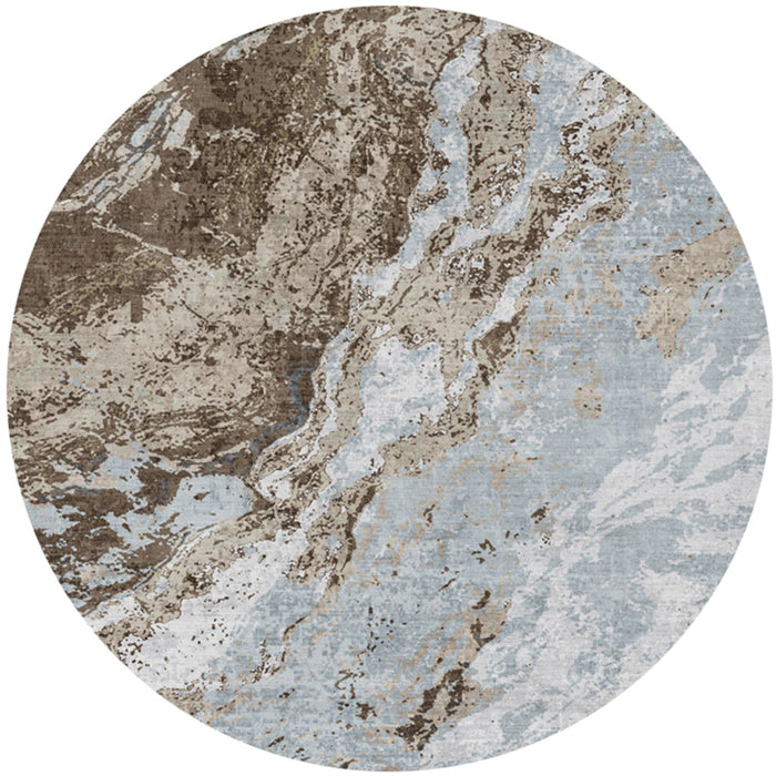 CARPET EVEREST BLUE-BROWN Φ80 CM