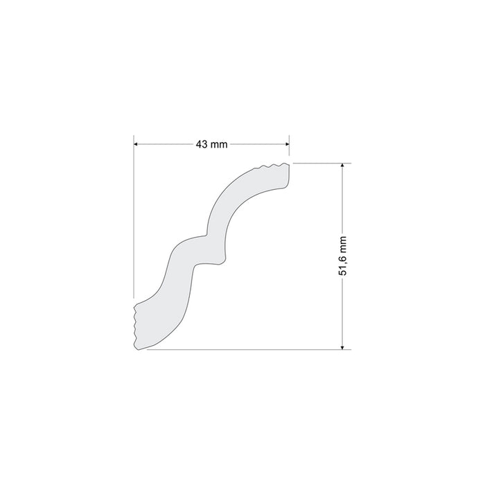 XPS CORNICE LFP 04 200 CM