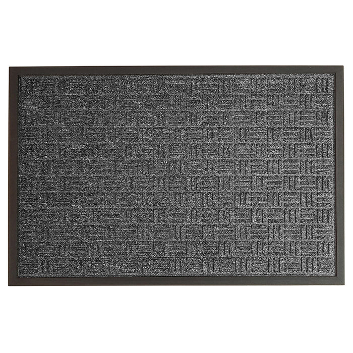 DOOR MAT RUBBER/PP 60X90 CM DARK GREY