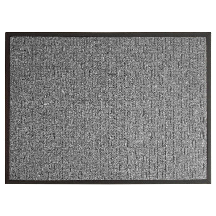 DOOR MAT RUBBER/PP 90X120 CM LIGHT GREY