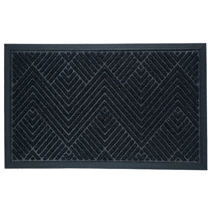 FAUX DOORMAT 45X75 CM BLACK