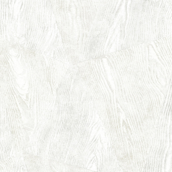 WALLPAPER VINYL LEAVES WOOD PANELS CREAM