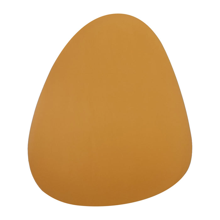 LEATHER TABLE MAT 45X36 CM YELLOW/BLACK