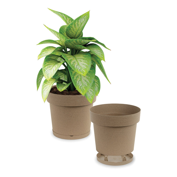 PLASTIC FLOWER POT Φ16CM MELROSE WOODY
