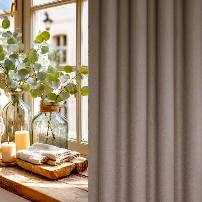 CURTAIN DENSE 145X270 CM MOCHA