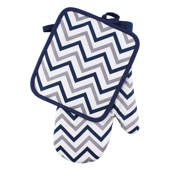 GLOVE AND HANDGRIP SET DARK BLUE
