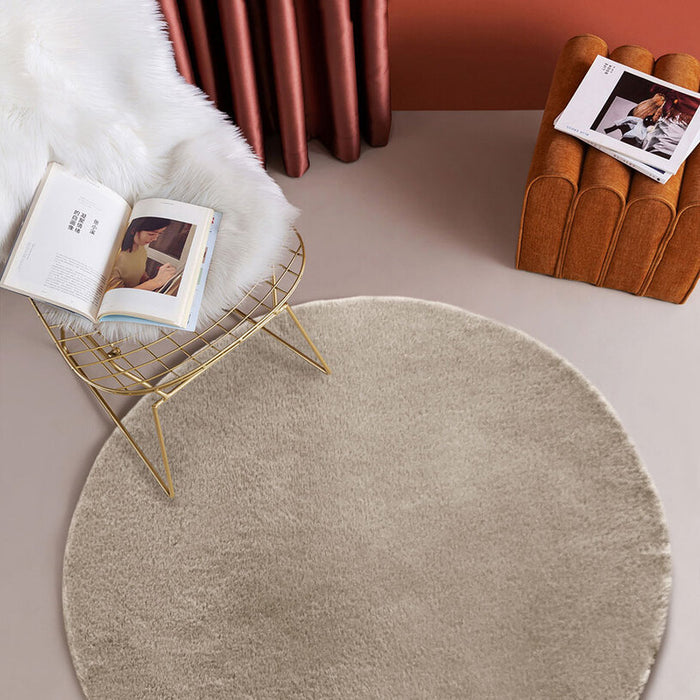 CARPET BAMBI 80 CM ROUND BEIGE-TAUPE