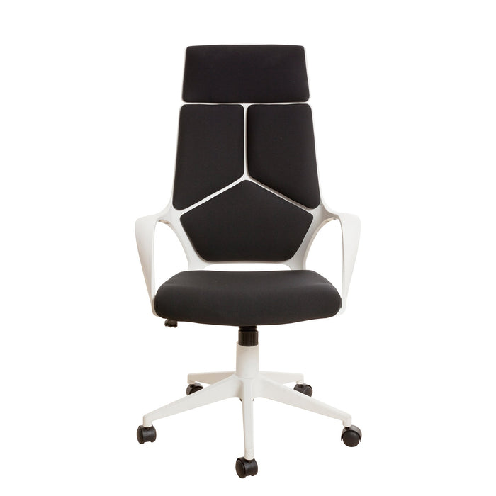 Executive chair Force White, damask, black