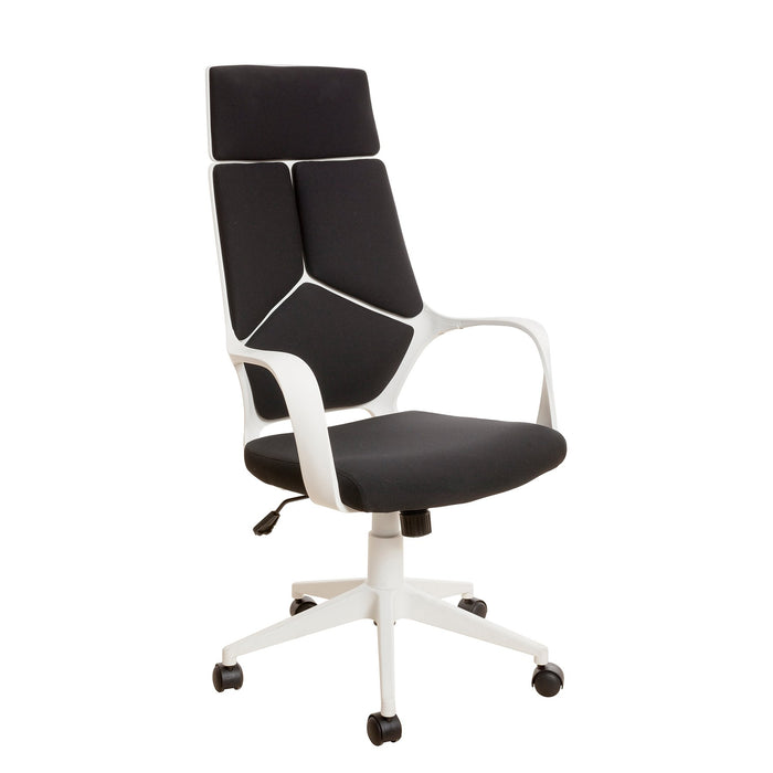 Executive chair Force White, damask, black