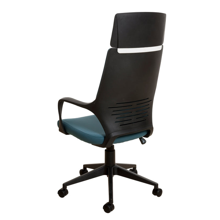 Executive chair Force Black, damask, dark mint
