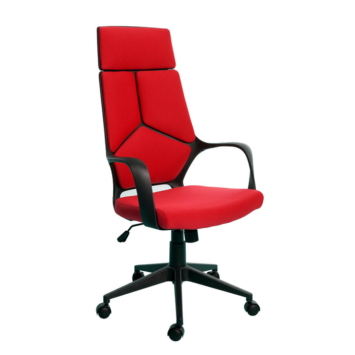 Executive chair Force Black, damask, red