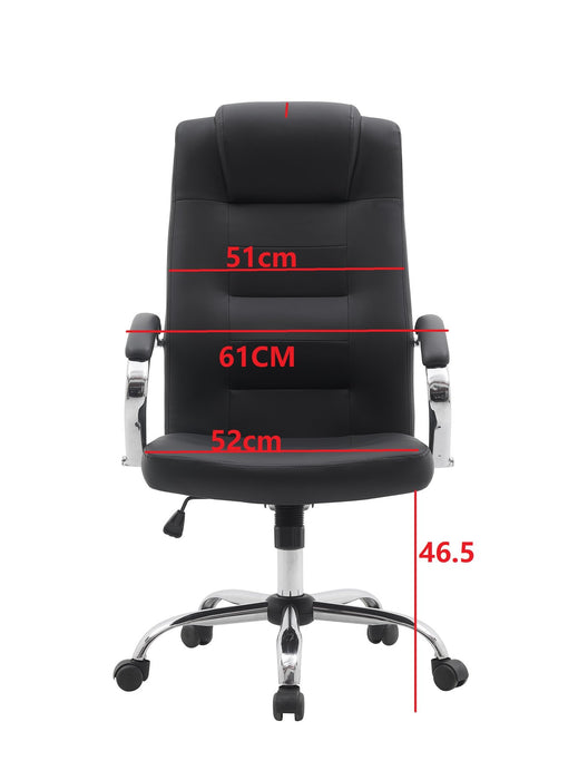 Executive chair Slash, eco-leather, black