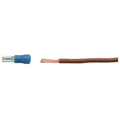 CABLE TERMINALS FLAT MALE, BLUE