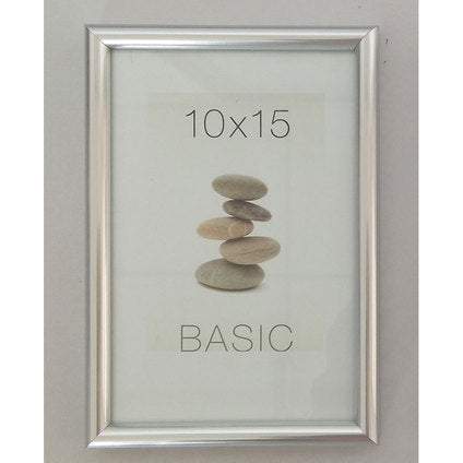 PLASTIC PHOTO FRAME 10X15 CM. THE SILVER BRIST