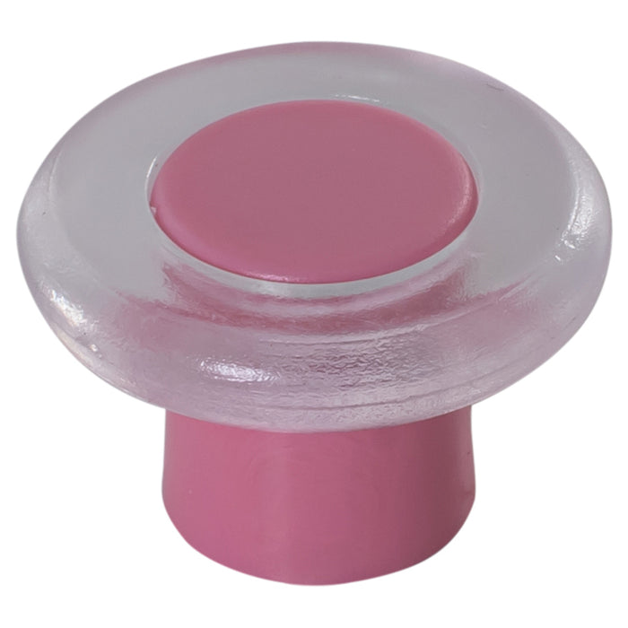 FURNITURE HANDLE CRYSTAL PINK