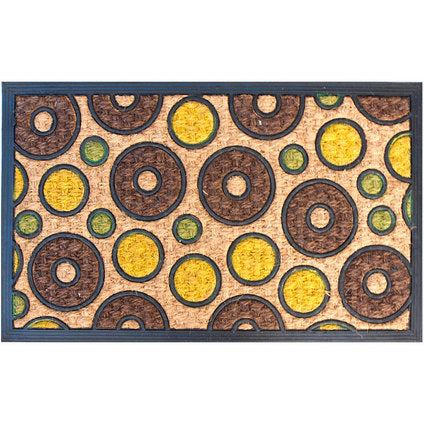 RUBBER COLORED 40X60 CM. CIRCLES