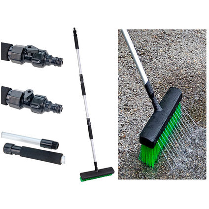 EXTENDABLE GARDEN BRUSH WITH HOSE CONNECTION CB1000030