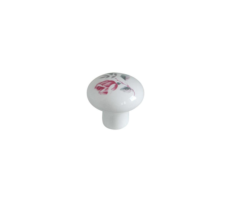 FURNITURE HANDLE F35 ROSE CERAMIC BEAUTY