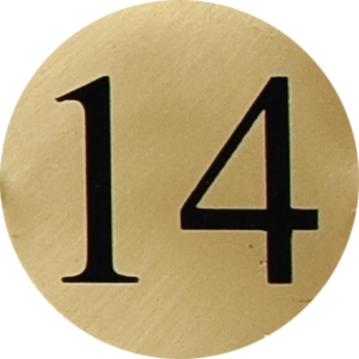 DOOR NUMBER BRASS F43