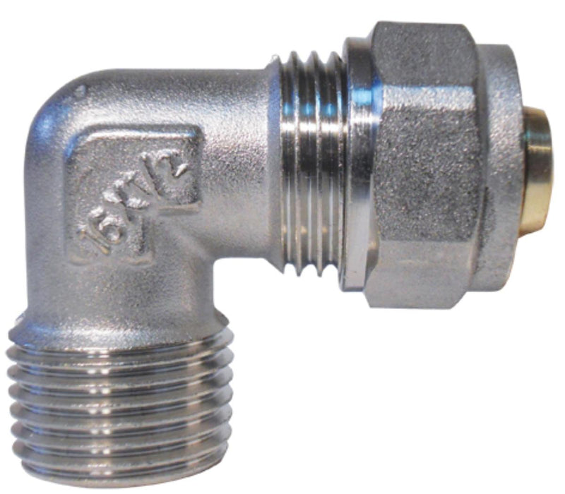ELBOW M 3/4X20 ALUMINUM