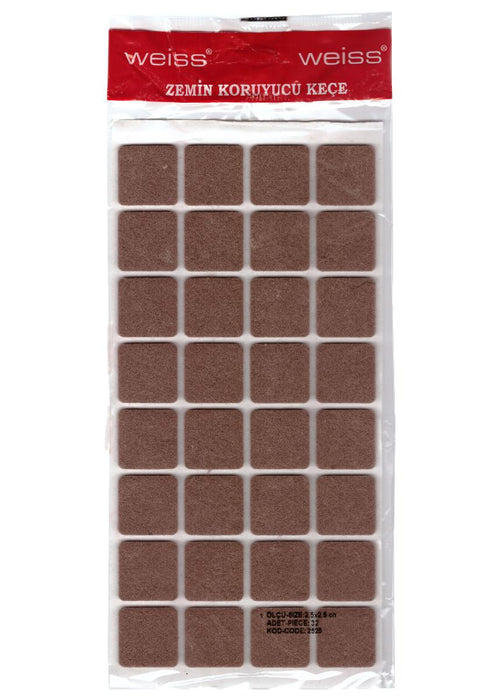 SELF-ADHESIVE FELT STEPS 25X25 32PCS