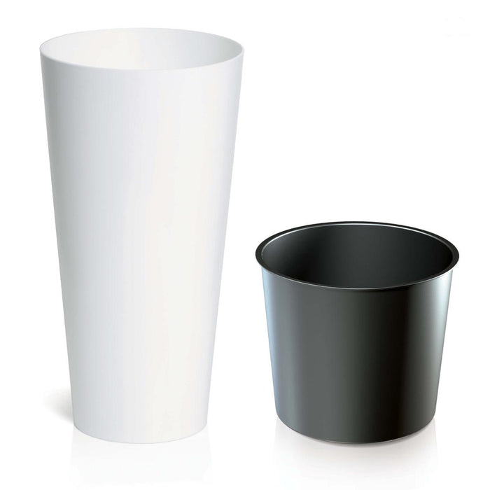 POT F25x47.6 15.5L WHITE