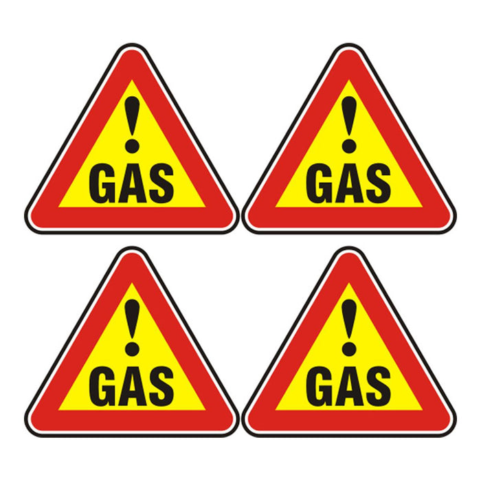 STICKER 12 X 12 CM PREVENTA "GAS"