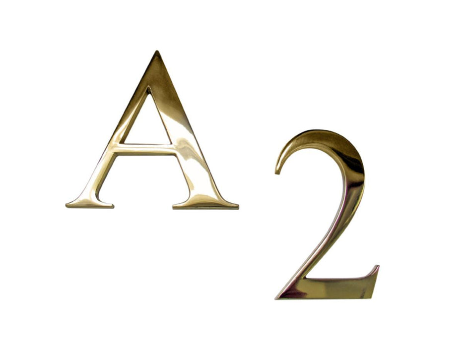 LETTERS 12CM BRASS