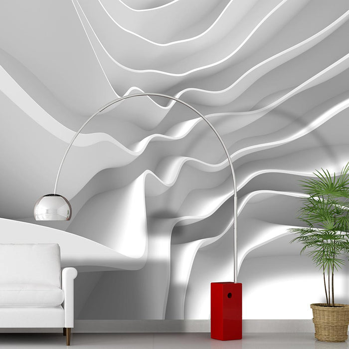 PHOTO WALLPAPER FLEECE 360X270/4H 3D WAVES